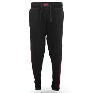 RP x Raw Black Sweatpants w/ Red Side Logo